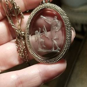 Vintage glass necklace